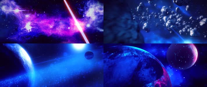 唯美大气粒子舞台LED背景素材