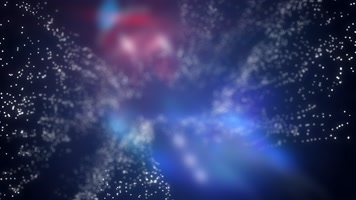 抽象蓝红模糊板块粒子闪烁运动效果