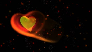 烂漫粒子心飞舞闪烁星星动画