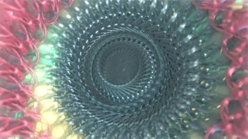 绚丽金属花开变形视频