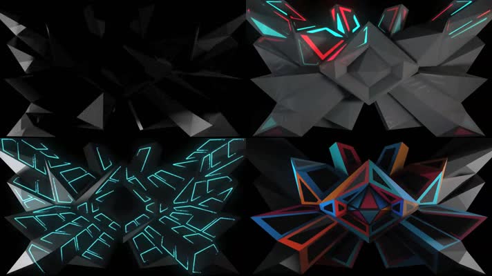 爆闪异形几何体快节奏 