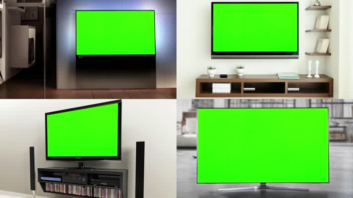 绿屏电视机屏幕