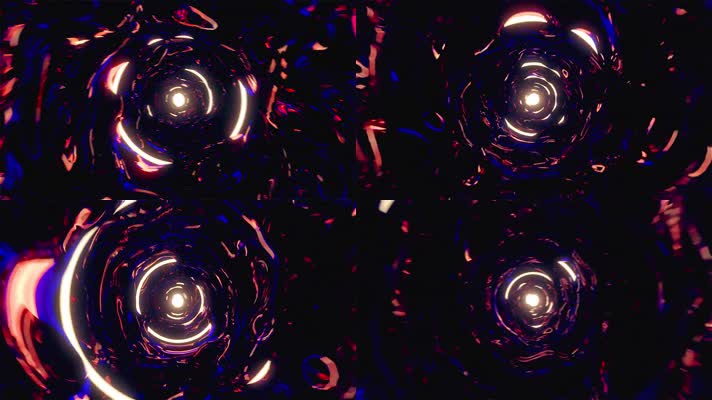 炫酷时尚复古光影噪点隧道vj气氛酒吧夜店