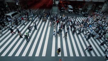 街头行人慢动作 街头行人慢动作