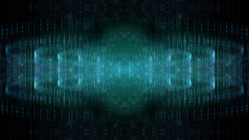 大气星空自由运动蓝色矩阵环背景