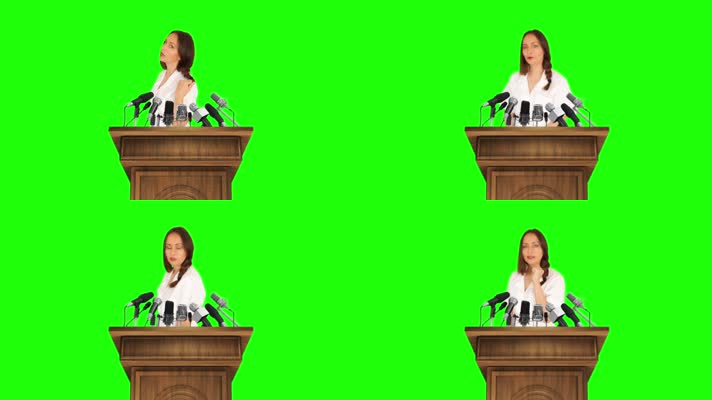 绿屏医生护士医疗研讨会演讲抠像