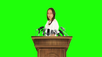 绿屏医生护士医疗研讨会演讲抠像