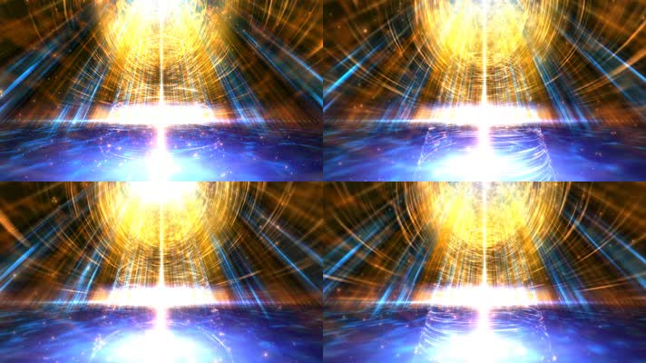 大气年会颁奖光线聚焦LED舞厅背景