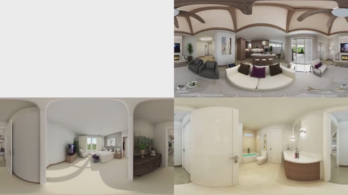 4K虚拟现实VR房地产建筑室内漫游