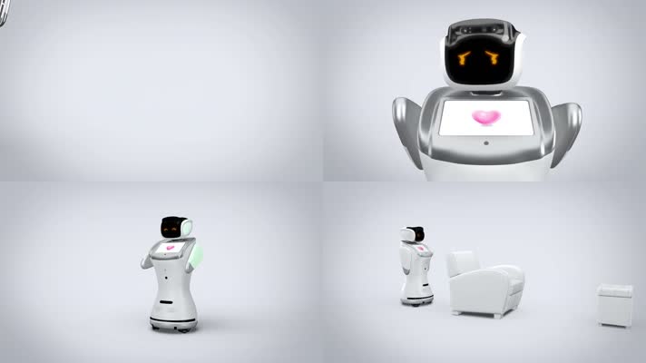 智能机器人按摩椅动画 