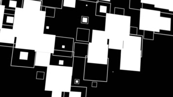 红白抽象方块线条vj背景视频