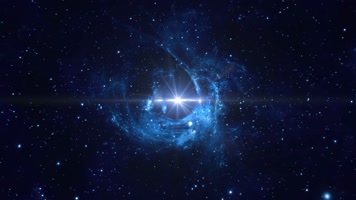 蓝色大气唯美星光粒子LED舞台背景素材