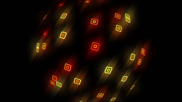 球形旋转彩色方块vj背景视频