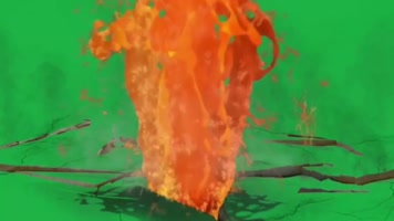 绿屏飞船蛇怪抠像特效合成素材