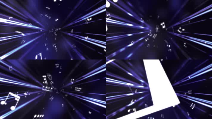 空间音符缓慢移动背景