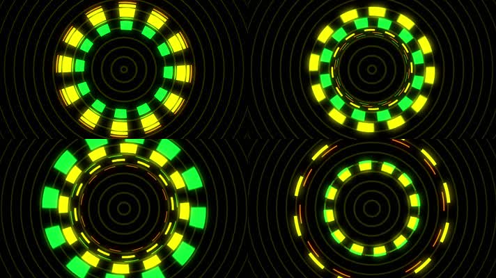 目标瞄准锁定图形旋转视频