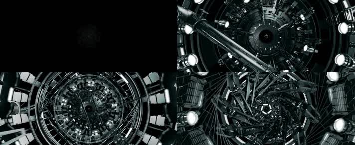 3D动画光效酒吧璀璨机械震撼led