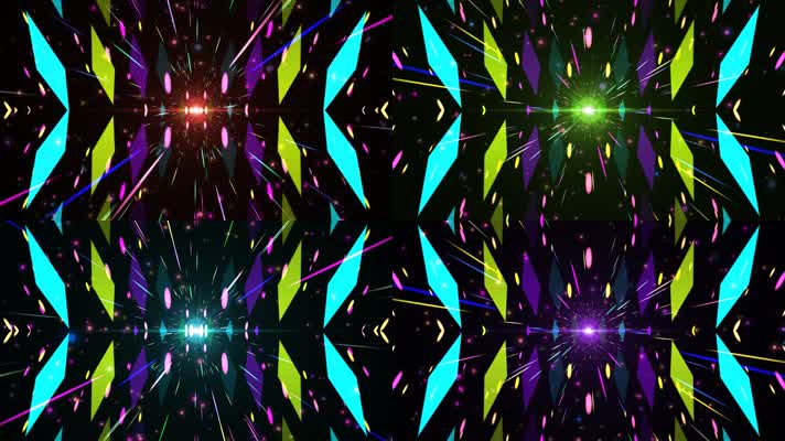 彩色粒子冲屏舞蹈背景