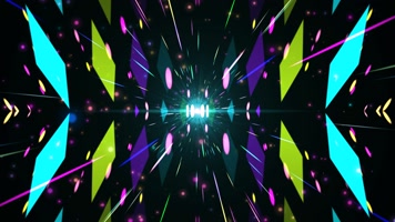 彩色粒子冲屏舞蹈背景