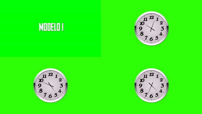 绿屏钟表抠像素材