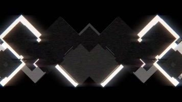 黑白方块灯光闪烁vj背景视频