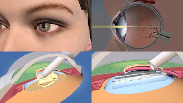 白内障眼科手术医疗动画