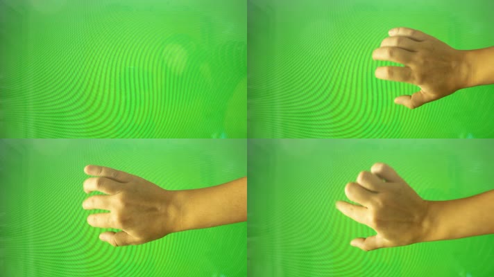 绿屏手抠像素材  