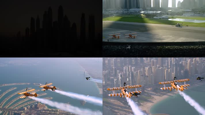 极限运动挑战自我迪拜空中飞行