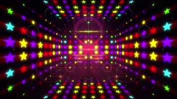 超强节奏五星粒子光效闪光夜场银幕led背景