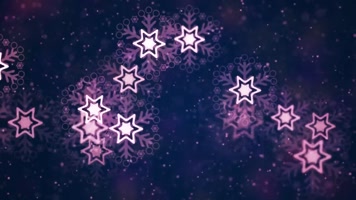 绚丽星光雪花旋转led背景视频
