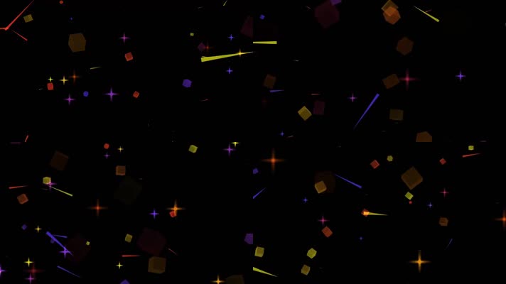 炫酷彩色线条飞舞vj背景视频