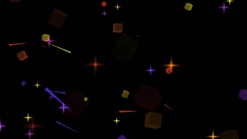 炫酷彩色线条飞舞vj背景视频