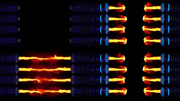 火焰喷发LED舞台背景素材