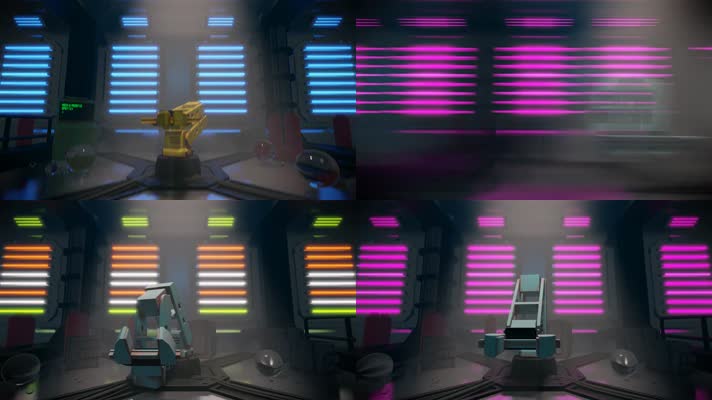 大气震撼机械酒吧背景