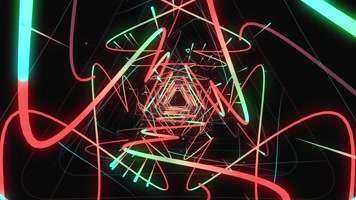 彩带旋转VJ隧道