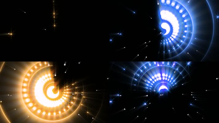 彩色光环旋转大气