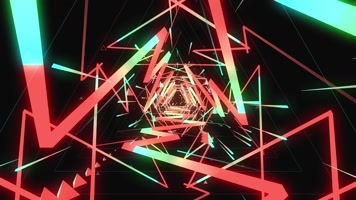 彩带旋转VJ隧道