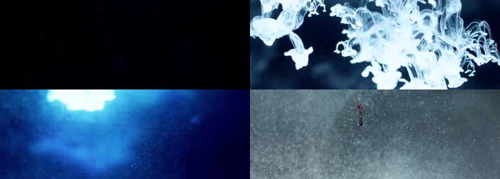 极品唯美烟雾粒子流体vj背景视频