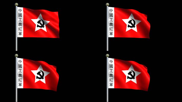 老党旗（带通道）视频