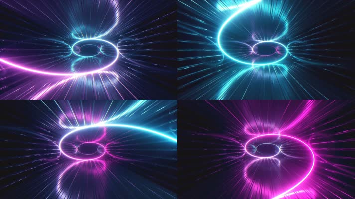 霓虹隧道背景03