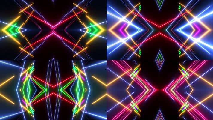 时尚激光射线闪烁背景视频