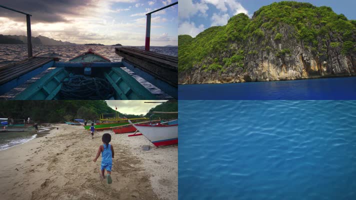 4K航拍菲律宾巴拉望岛旅游风光片