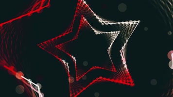 彩色五角星动感VJ背景