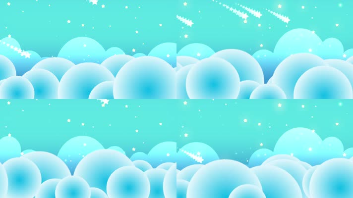卡通星星梦幻背景循环