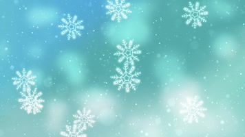 梦幻雪花背景循环