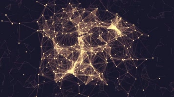 大气金色炫酷粒子线条科技展示背景 大气金色炫酷粒子线条科技展示背景