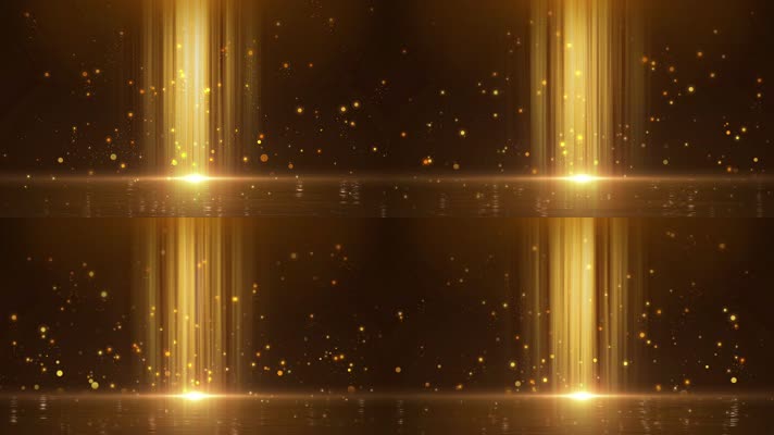 金色唯美光线舞台背景循环