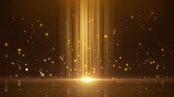 金色唯美光线舞台背景循环