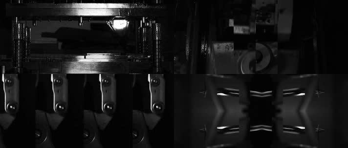 黑白复古工业金属机械动感节奏