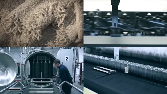 现代工业科技纺织织布布料宣传片